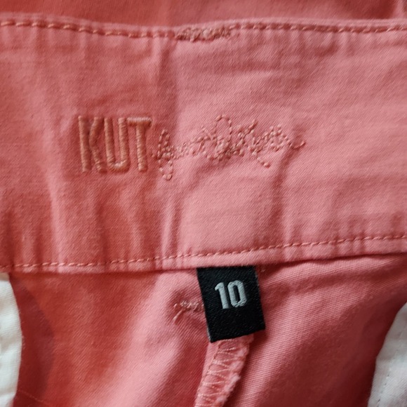 NEW Kut  From Kloth Coral Capri Chinos Size 10 - Picture 11 of 12